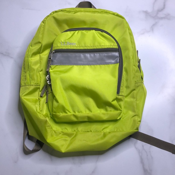 L.L. Bean Handbags - LL Bean Vintage Neon Backpack